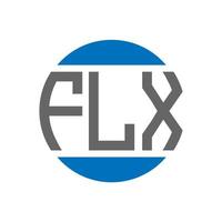 flx brief logo ontwerp Aan wit achtergrond. flx creatief initialen cirkel logo concept. flx brief ontwerp. vector