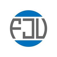 fjv brief logo ontwerp Aan wit achtergrond. fjv creatief initialen cirkel logo concept. fjv brief ontwerp. vector
