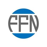 ffn brief logo ontwerp Aan wit achtergrond. ffn creatief initialen cirkel logo concept. ffn brief ontwerp. vector