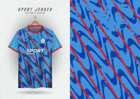 achtergrond bespotten omhoog voor sport Jersey voetbal rennen racen, blauw Golf patroon vector
