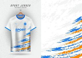 achtergrond mockup voor sport Jersey Amerikaans voetbal rennen racen, zijborstel blauw en geel vector