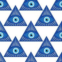 mandala Grieks onheil oog symbool van bescherming, blauw Turks vector