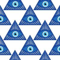 mandala Grieks onheil oog symbool van bescherming, blauw Turks vector