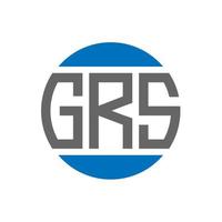 grs brief logo ontwerp Aan wit achtergrond. grs creatief initialen cirkel logo concept. grs brief ontwerp. vector