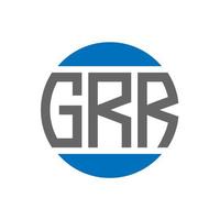 grr brief logo ontwerp Aan wit achtergrond. grr creatief initialen cirkel logo concept. grr brief ontwerp. vector