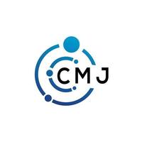 cmj brief logo ontwerp Aan wit achtergrond. cmj creatief initialen brief logo concept. cmj brief ontwerp. vector