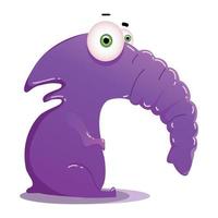 verbazingwekkend schattig monster vector