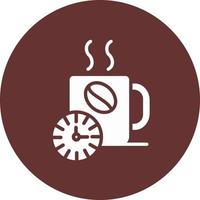 koffie tijd vector icoon