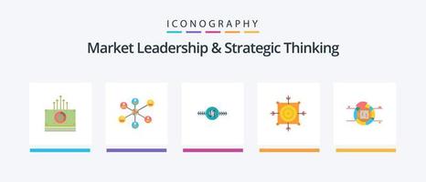 markt leiderschap en strategisch denken vlak 5 icoon pak inclusief doelwit. darten. puzzel. bord. relevant. creatief pictogrammen ontwerp vector