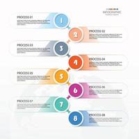 infographic met 8 stappen, werkwijze of opties. vector