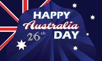 26 januari gelukkig Australië dag. geschikt voor banier, achtergrond vector