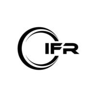 ifr brief logo ontwerp in illustratie. vector logo, schoonschrift ontwerpen voor logo, poster, uitnodiging, enz.