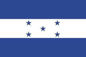 Honduras vlag ontwerp vector