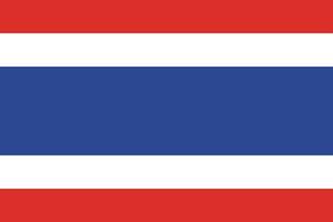 vlag van thailand vector