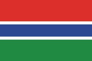 vlag van Gambia ontwerp vector