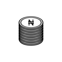 Nigeria valuta symbool, Nigeriaans naira icoon, ngn teken. vector illustratie