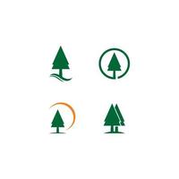 pijnboom logo sjabloon vector icoon illustratie