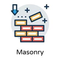 modieus metselwerk concepten vector