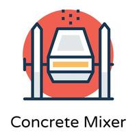 trendy betonmixer vector