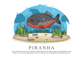 Piranha Vectorillustratie vector