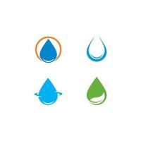 water laten vallen logo sjabloon vector icoon illustratie