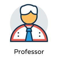 trendy professor concepten vector