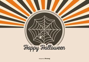 Retro Stijl Halloween Achtergrond vector