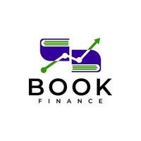 boek statistieken financiën logo vector icoon illustratie