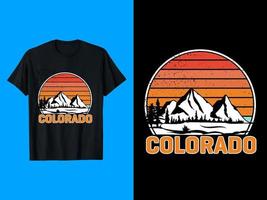 Colorado t overhemd ontwerp vector