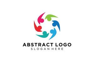 vector abstract mensen en familie logo verzameling, mensen pictogrammen, Gezondheid logo sjabloon, zorg symbool.