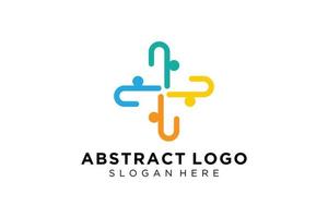 vector abstract mensen en familie logo verzameling, mensen pictogrammen, Gezondheid logo sjabloon, zorg symbool.