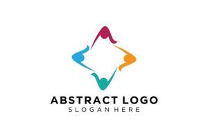 vector abstract mensen en familie logo verzameling, mensen pictogrammen, Gezondheid logo sjabloon, zorg symbool.