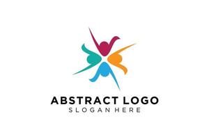 vector abstract mensen en familie logo verzameling, mensen pictogrammen, Gezondheid logo sjabloon, zorg symbool.