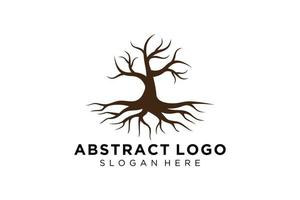 groen boom logo ontwerp natuurlijk en abstract blad. vector