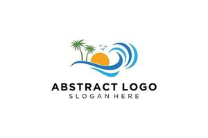 abstract water Golf plons logo symbool en icoon ontwerp. vector