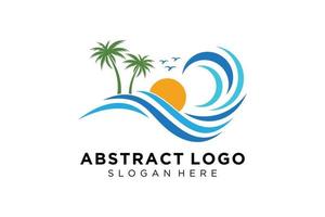 abstract water Golf plons logo symbool en icoon ontwerp. vector