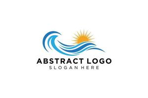 abstract water Golf plons logo symbool en icoon ontwerp. vector