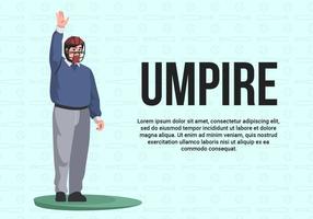 Umpire Character Vector Illustratie