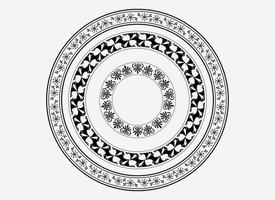 cirkel grens, abstract mandala ontwerp element vector