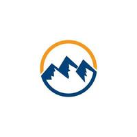 hoge berg pictogram logo zakelijke sjabloon vector