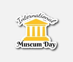 internationale museumdag vector