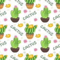 vector cactus naadloos patroon