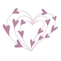 tekening harten. liefde en Valentijnsdag dag concept vector