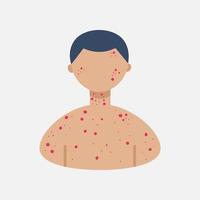 acne allergieën vector ontsteking schade litteken ziekte ontwerp