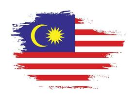 geklater borstel beroerte Maleisië vlag vector