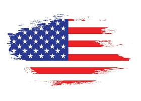 plons Verenigde Staten van Amerika grunge vlag vector