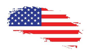 nieuw verontrust Verenigde Staten van Amerika grunge vlag vector
