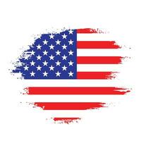 verf borstel beroerte clip art Verenigde Staten van Amerika vlag vector