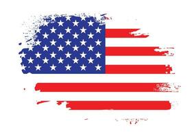 nieuw borstel grunge structuur Verenigde Staten van Amerika vlag vector