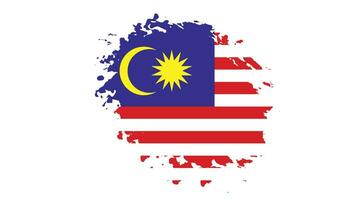 Maleisië grungy vlag vector